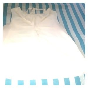 White formal blouse with v neck